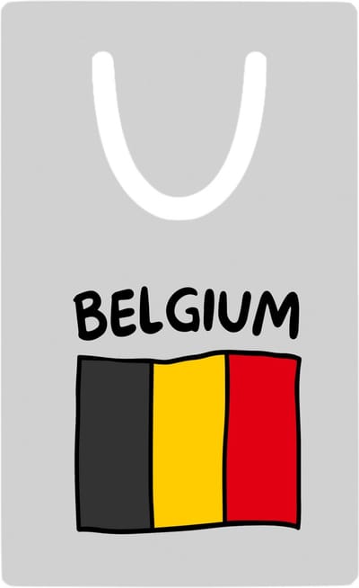 Hacebo® - Belgium vlag metalen boekenlegger- België - reizigers - toerist - verjaardagscadeau - souvenir - vakantie - kado - gift - geschenk Bladwijzer boekenleggers - 7.6 cm x 5cm