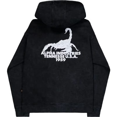 Hoody met bedrukking op de rug Alpha Industries US Scorpion