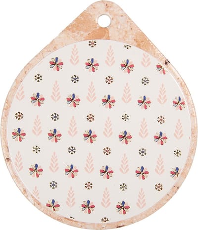 Clayre & Eef Onderzetters Pannen 20x23 cm Beige Keramiek