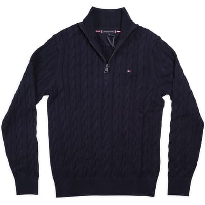 Tommy Hilfiger Klassieke Katoenen Kabeltrui - Streetwear - Volwassen