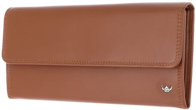 Golden Head Leren portemonnee Polo RFID Protect Damenbörse 2828 Cognac bruine