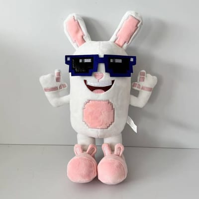 Nieuwe Boppin Bunny Sahur Pluche Speelgoed Anime Steel Een Hersenkronkel Roze Witte Konijn Pluche Pop Schattige Anime Randapparatuur Speelgoed Verjaardagscadeau gray