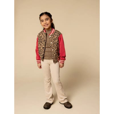 LOOXS Little Meisjes broek - Maat 104 in de kleur zand van 78% Cotton 18% Polyester 4% Lycra - 2532-7606-032