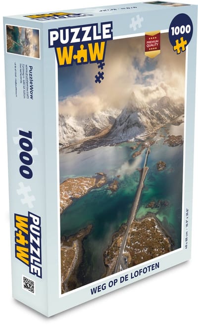 Puzzel Weg op de Lofoten - Legpuzzel - Puzzel 1000 stukjes volwassenen