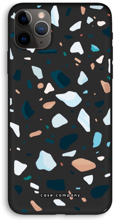 Case Company® - Hoesje geschikt voor iPhone 11 Pro Max hoesje - Terrazzo N°13 - Biologisch Afbreekbaar Telefoonhoesje - Bescherming alle Kanten en Schermrand