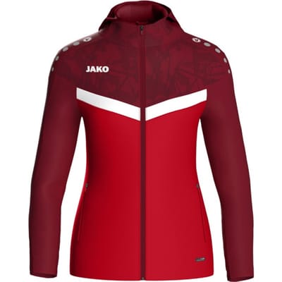 Dames trainingsjack met capuchon en volledige ritssluiting Jako Iconic