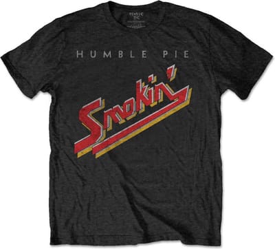 Humble Pie - Smokin' Vintage Heren T-shirt - S - Zwart