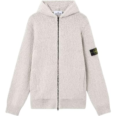 Stone Island Comfortabele Eenvoudige Losse Gebreide Trui met Capuchon Heren trui L1S155100039S0N11V0M61 XL gray