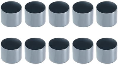Dailygoods- Schroefdraad Protector Rubber - 10 Pack Eindkappen - 50mm Binnendiameter - Slijtvast - Roestpreventie - Stofisolatie - Eindkap