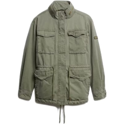 Superdry Military Borg Jas Khaki Grootte: 42