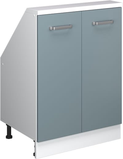 Vicco Rion Kast voor schuine wand – met 2 deuren Blauw-grijs/wit