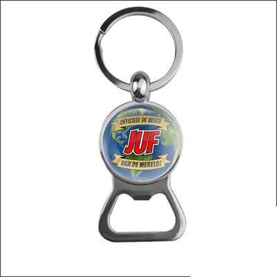 Bieropener Glas - Officieel De Beste Juf Van De Wereld