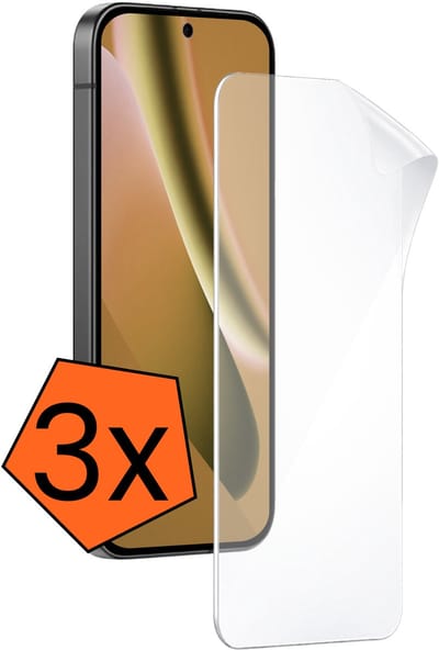 Screenprotector - 3 Stuks - Folie - Geschikt voor Google Pixel 10a - Ultra Clear - Bescherm Folie - Soft TPU - Screen Protector