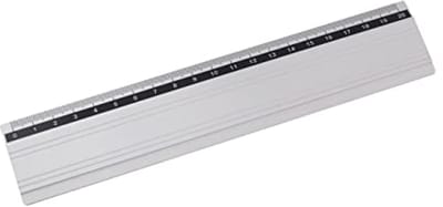 Aluminium Liniaal 20 cm met Handvat voor School, Kantoor en Thuis