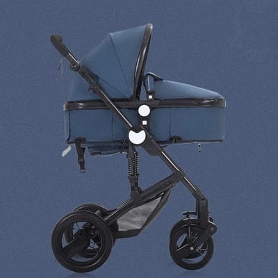 Kinderwagen Compact - Buggy Lichtgewicht - Baby Vervoeren - Vijfpunts Veiligheidsharnas - 51x77x110cm - Blauw