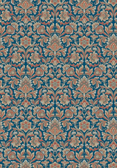 Boråstapeter Vliesbehang 4521 - Anno - Klassiek Blauw - 53cm x 10.05m