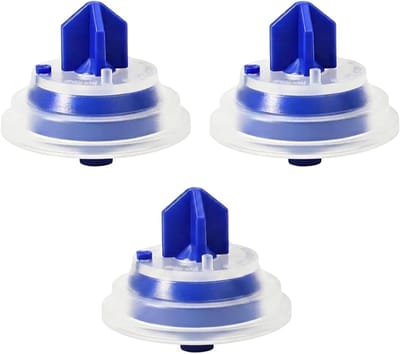 Afdichtmembraan Toilet - Reserveonderdeel Vulventiel - Toilet Reparatie - Set van 3 stuks - 28 cm - Zwart