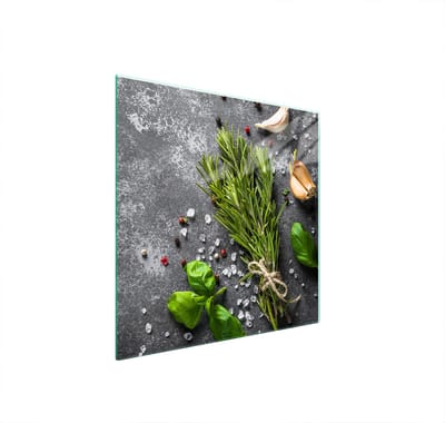 TMK ArtDeko Serie - Glazen Beschermplaat - 50x52 cm - Voor Alle Soorten Fornuizen - Veilig en Veelzijdig