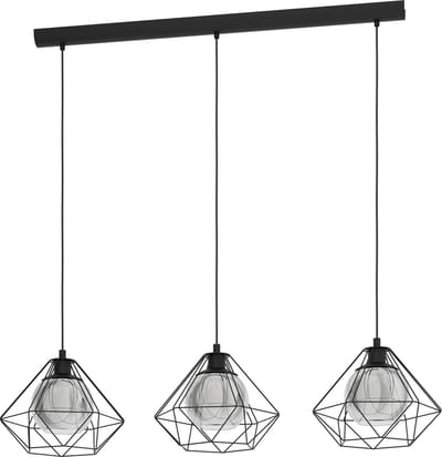 EGLO Vernham - Hanglamp - E27 - 114,5 cm - Zwart