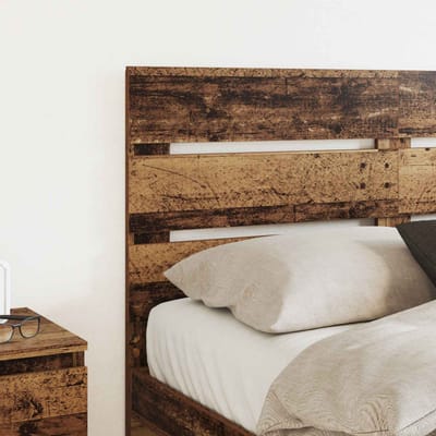 vidaXL - Hoofdbord - Oudhout - Bewerkt - hout