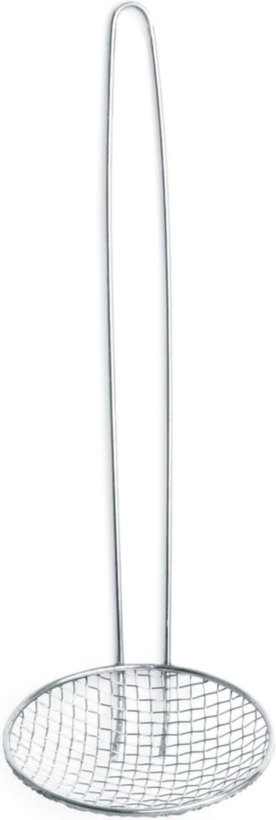 HENDI Frituurschep – Metalen draadgreep – Roestvast staal – Ø100x310 mm – Vaatwasmachinebestendig