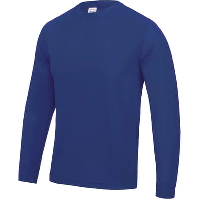 Just Cool Long Sleeve Cool T JC002 - Royal Blue - M