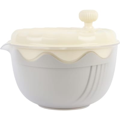 Slaspinner Hoge Efficiëntie Multifunctioneel Eenvoudig Gebruik Groentewasser en Saladehakker voor L(for 6.5-9kg) beige