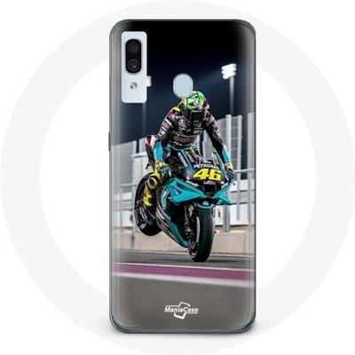 Coque - Valentino Rossi - A30 - Souple - Gris - Protection pour Samsung Galaxy A30