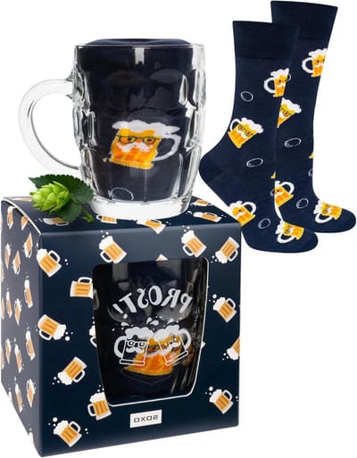 Sokken Bier - Herensokken Cadeau - Casual Dragen - Bierblik Patroon - 40-45 - Multicolor