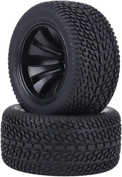 RC Auto Banden - Wielen Set - RC Rijden - Antislip Grip - 2 Stuks - Zwart