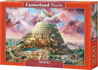 Castorland Tower of Babel – Puzzel – 3.000 stukjes – Satijnen afwerking – Perfecte pasvorm – Europese kwaliteit