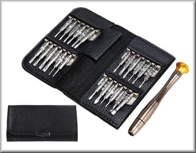 25 in 1 - Precisie Magnetische Schroevendraaiers - Kleine Schroefjes - In Handige Etui - Kado Tip !!