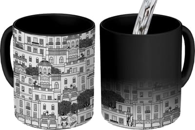 Magische Mok - Foto op Warmte Mokken - Koffiemok - Patronen - Athene - Huis - Magic Mok - Beker - 350 ML - Theemok