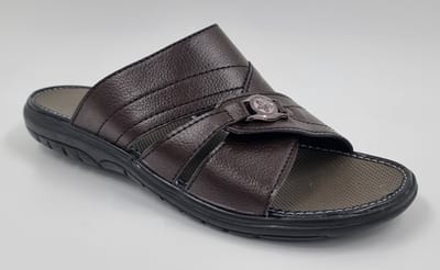 Walking - Slippers Heren - Licht Gewicht Heren Slippers - Slippers met een Zacht Voetbed - Bruin – Maat 44