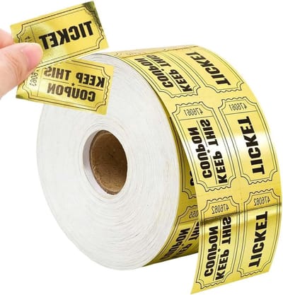 Dubbele Rimpel Loterij Tickets - 500 Pairs voor Evenementen, Fondsenwervingen en Veilingen