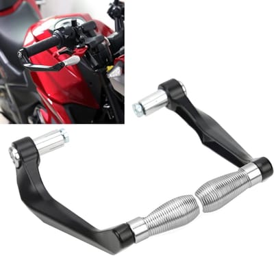 Aluminium Beschermers voor Motorrem- en Koppelinghefbomen - 2-delige Set voor Mountainbikes en Motorfietsen (Zilver)