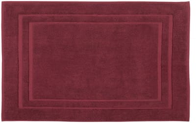 DoubleDry Hotel Badmat 50 x 80 cm – 100% Katoen 1000 g/m2 – Zacht & Absorberend - Bordeaux Rood
