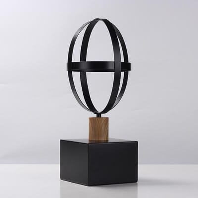 Porte-chapeau créatif et moderne en bois massif italien, en fer forgé, modèle de maison, décoration douce, accessoires d'art assortis pour vestiaire black