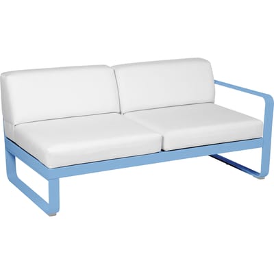 Fermob BELLEVIE 2 zits module rechts - E1 Maya blauw - 81 witgrijs