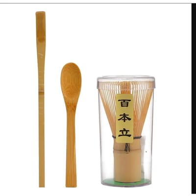 Service à thé Matcha 3/4 pièces, fouet en bambou, cuillère, bol à matcha en céramique, outils traditionnels faits à la main pour la préparation du thé en intérieur, coffret cadeau d'anniversaire beige