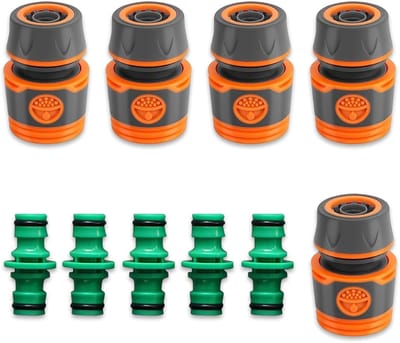 10 Stuks Tuinslang Verbinder 1/2 Inch - Perfect voor Irrigatie, Dierverzorging en Auto Wassen