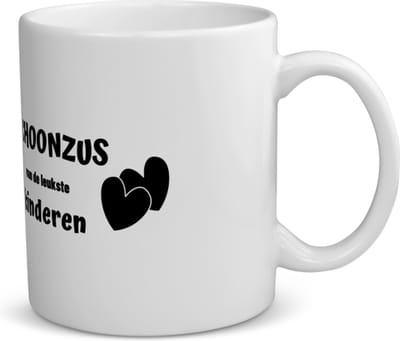 Akyol - schoonzus van de leukste kinderen koffiemok - theemok - Zus - de leukste schoonzus - verjaardag - cadeautje voor zus - kado - geschenk - 350 ML inhoud