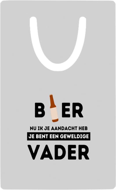 Hacebo® - bier, nu ik je aandacht heb je bent een geweldige vader metalen boekenlegger - de beste vader - vader cadeautjes - vaderdag - verjaardagscadeau - verjaardag - cadeau - geschenk - kado Bladwijzer boekenleggers - 7.6 cm x 5cm