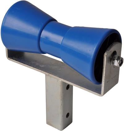 Kielrol set - 200x85 mm - blauw - compleet op T steun