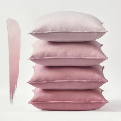 Decoratieve Fluwelen Kussenhoezen Set van 4 voor Bank en Slaapkamer - Zachte en Luxe Kussens van 50 x 50 cm, Ideaal voor Interieur en Comfort