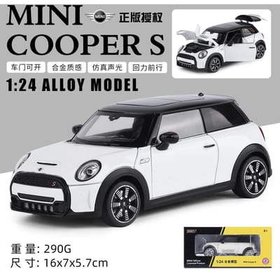 1:24 Mini Cooper S Lichtmetalen Auto Model Diecasts Metaal Klassieke Voertuigen Auto Model Simulatie Verzameling Speelgoed Cadeau