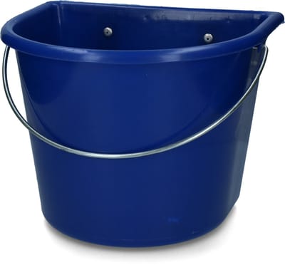 Vplast Voerbak 15 l met ophang en hengsel Donkerblauw