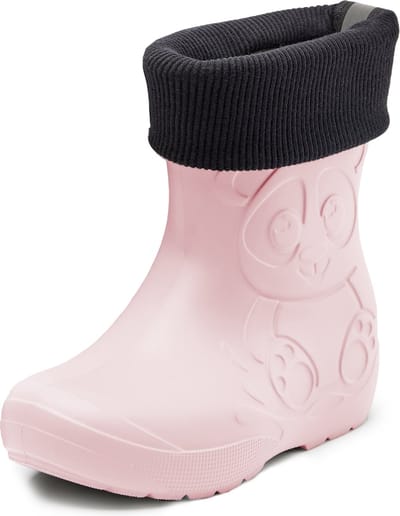 Ladeheid Kinder Regenlaarzen - Gevoerd en Waterdicht - EVA - LA-CA-Panda249 - Poederroze - 24/25