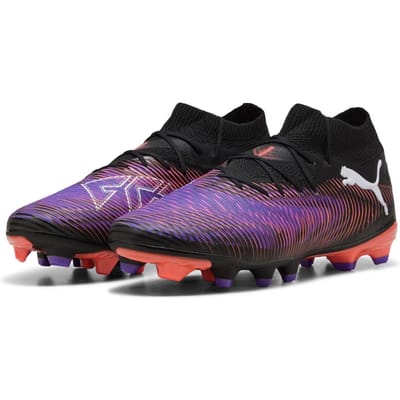 Puma Future 8 Pro voetbalschoenen voor heren, voor kunstgras (Zwart/Paars)