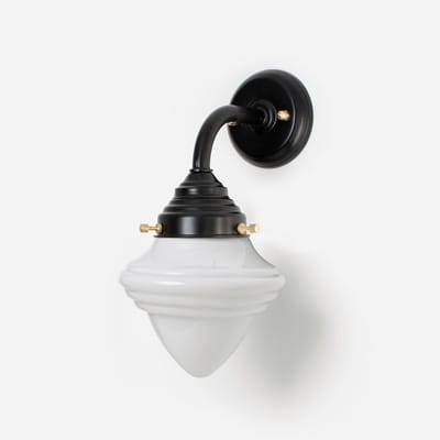 Buitenlamp - Wandlamp Acorn Small Curve Zwart - Art Deco Trade